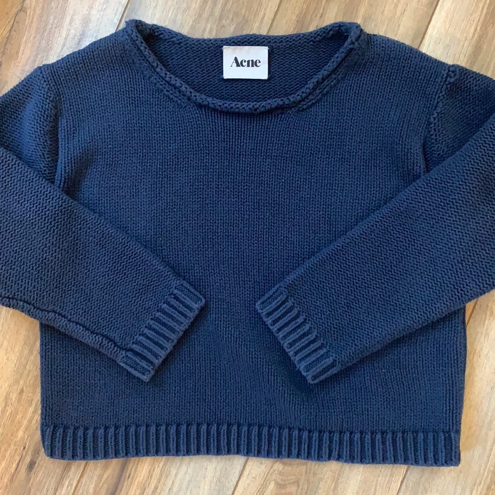 Acne Blue knitted sweater